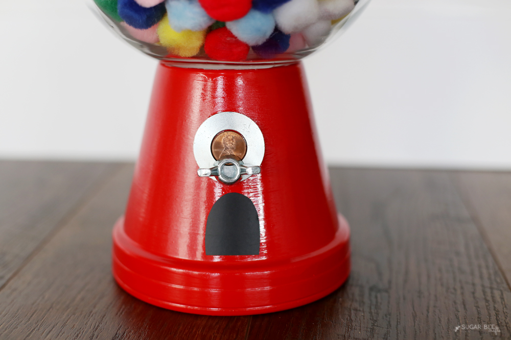 faux gumball machine details