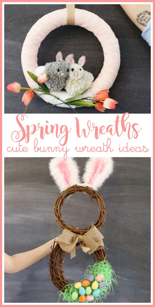 spring wreath bunny idea craft