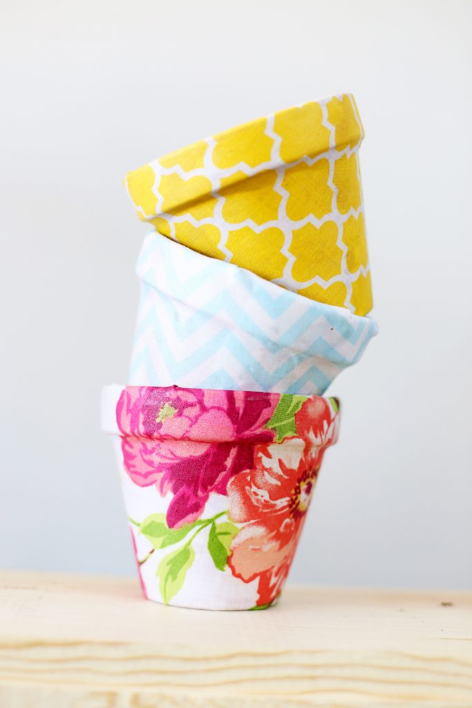 fabric pots stack