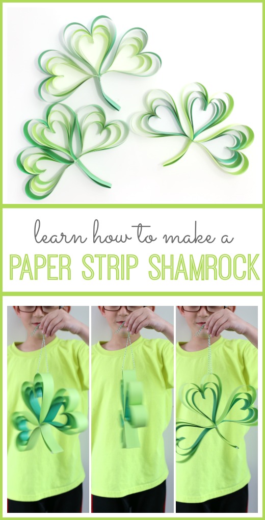how-to-make-a-paper-strip-shamrock