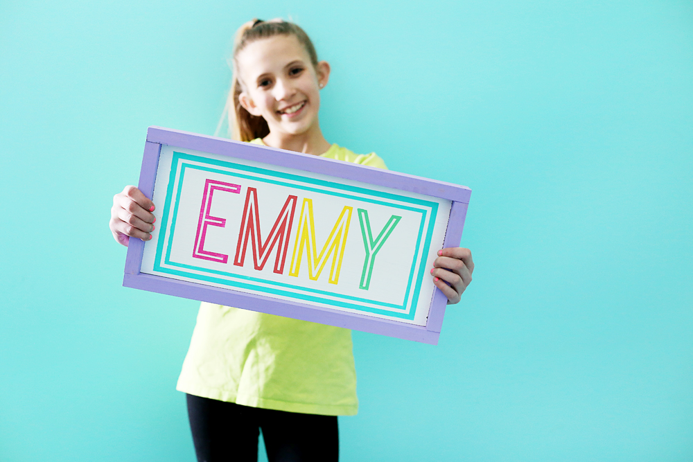 make your own name sign tween room decor