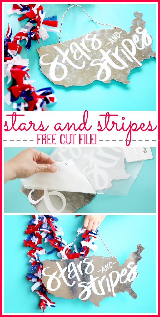 stars and stripes free cut file silhouette vinyl