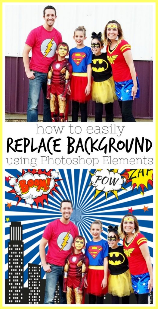 how to replace background photoshop elements