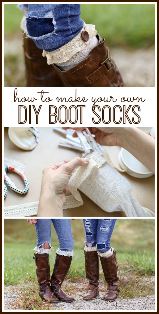how to make your own diy boot socks